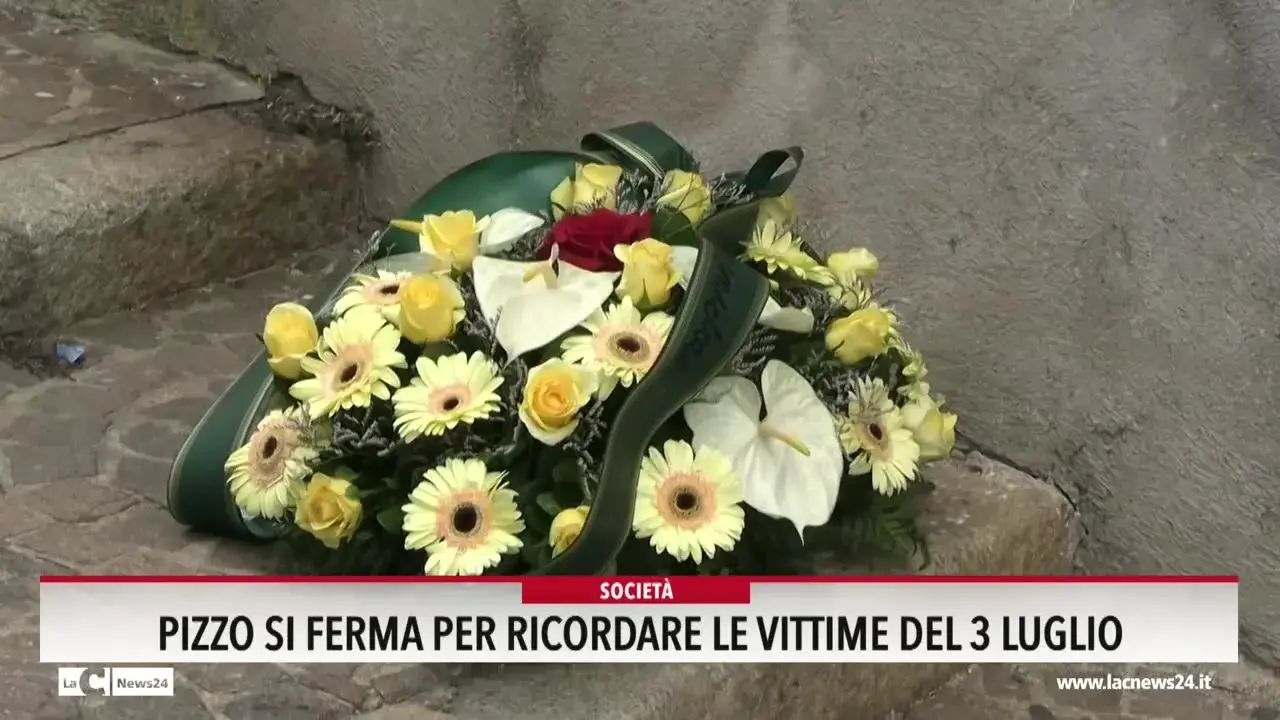 Pizzo si ferma per ricordare le vittime del 3 luglio