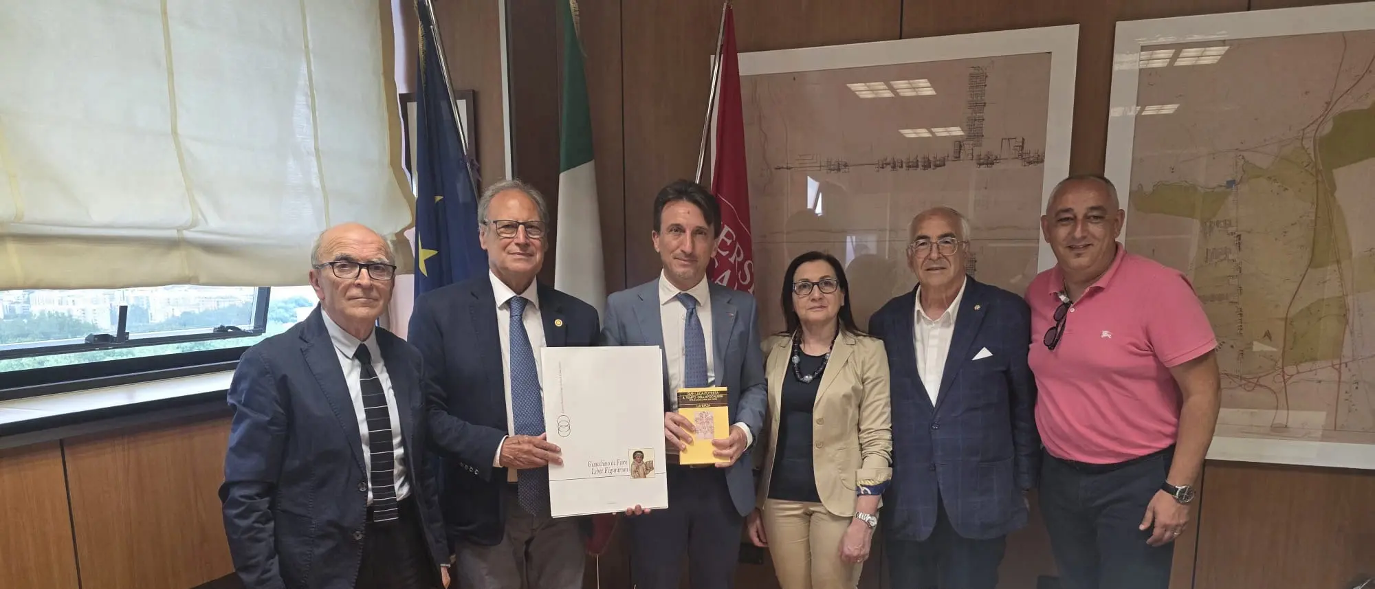 Gioacchino da Fiore, il rettore dell’Unical riceve una delegazione del Centro Studi Gioachimiti