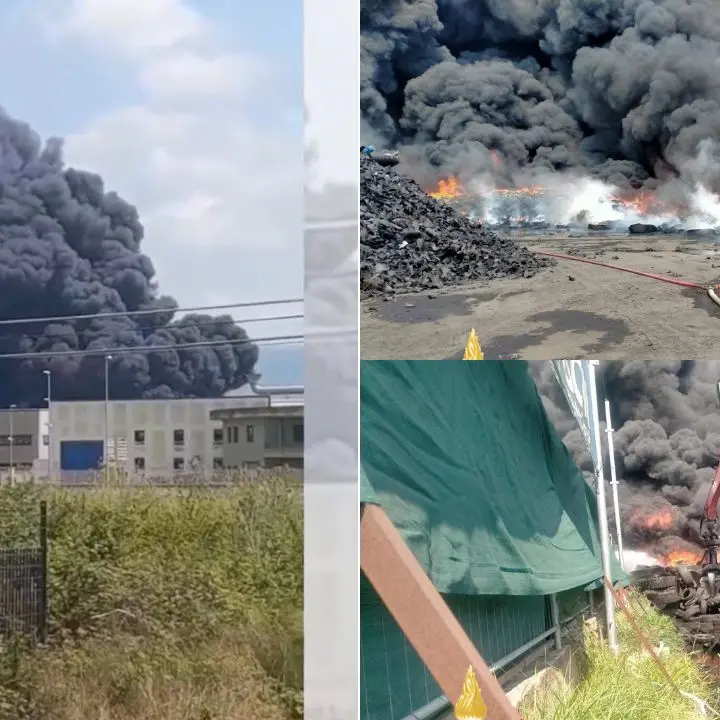 Incendio nell’area industriale ex Sir di Lamezia, l’Arpacal rileva idrocarburi compatibili con il rogo\n