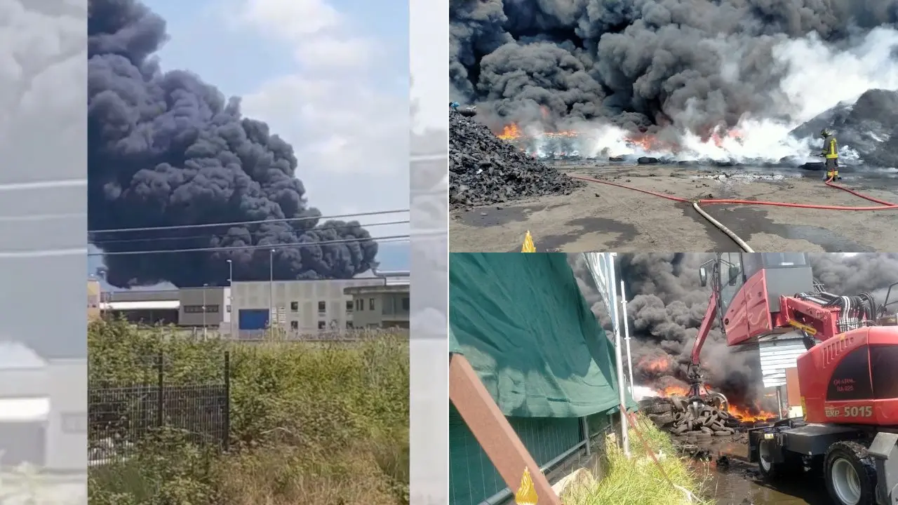 Incendio nell’area industriale ex Sir di Lamezia, l’Arpacal rileva idrocarburi compatibili con il rogo\n