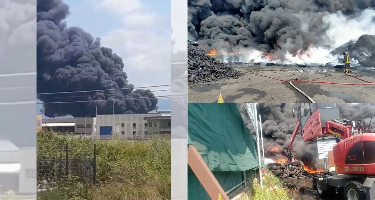 Incendio nell’area industriale ex Sir di Lamezia, l’Arpacal rileva idrocarburi compatibili con il rogo\n