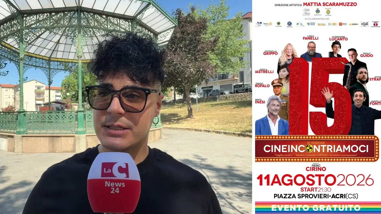 Cineincontriamoci compie 15 anni: ad Acri una serata tra cinema, cultura e grandi ospiti\n