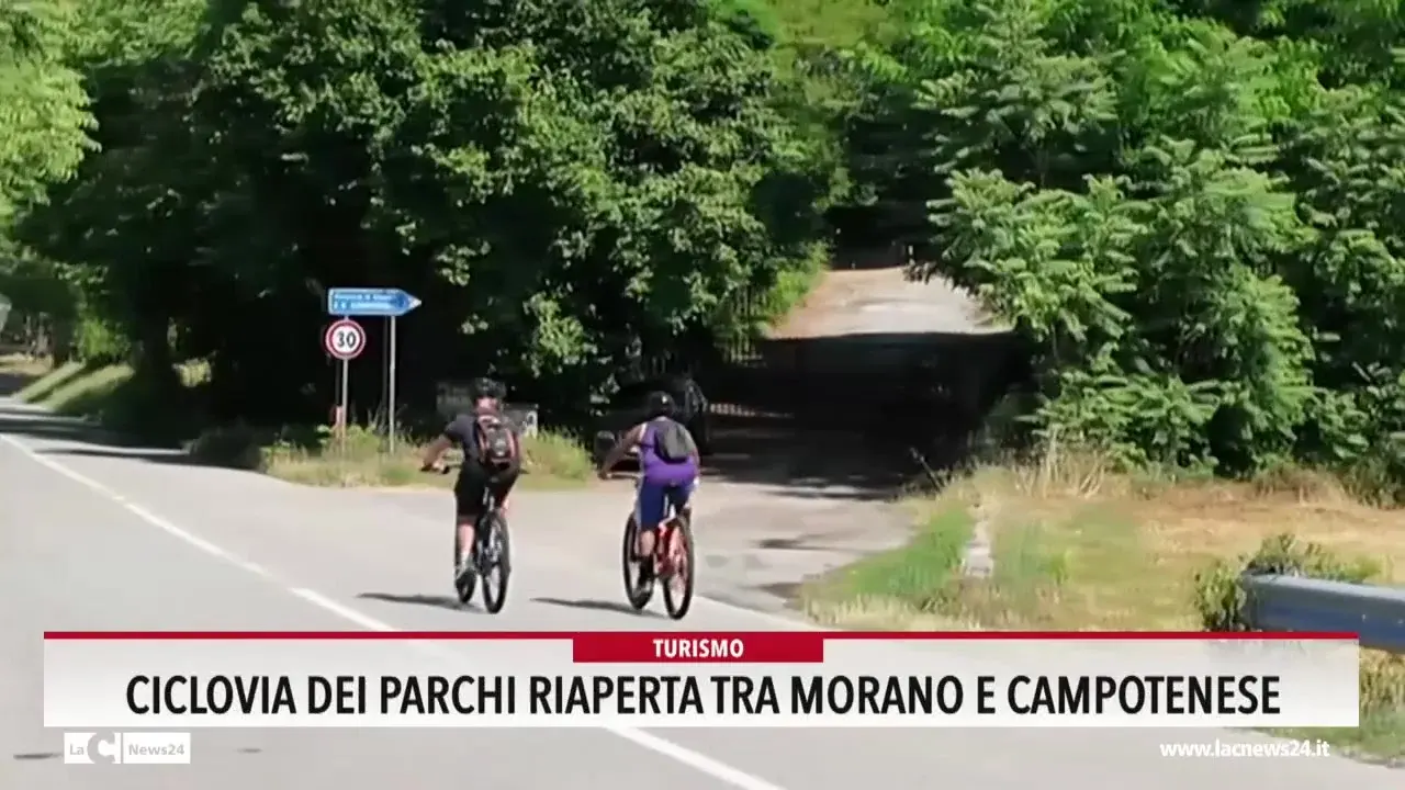 Ciclovia dei parchi riaperta tra Morano e Campotenese