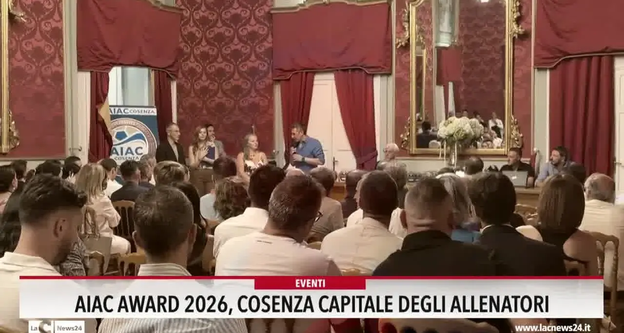Aiac Award 2026, Cosenza capitale degli allenatori