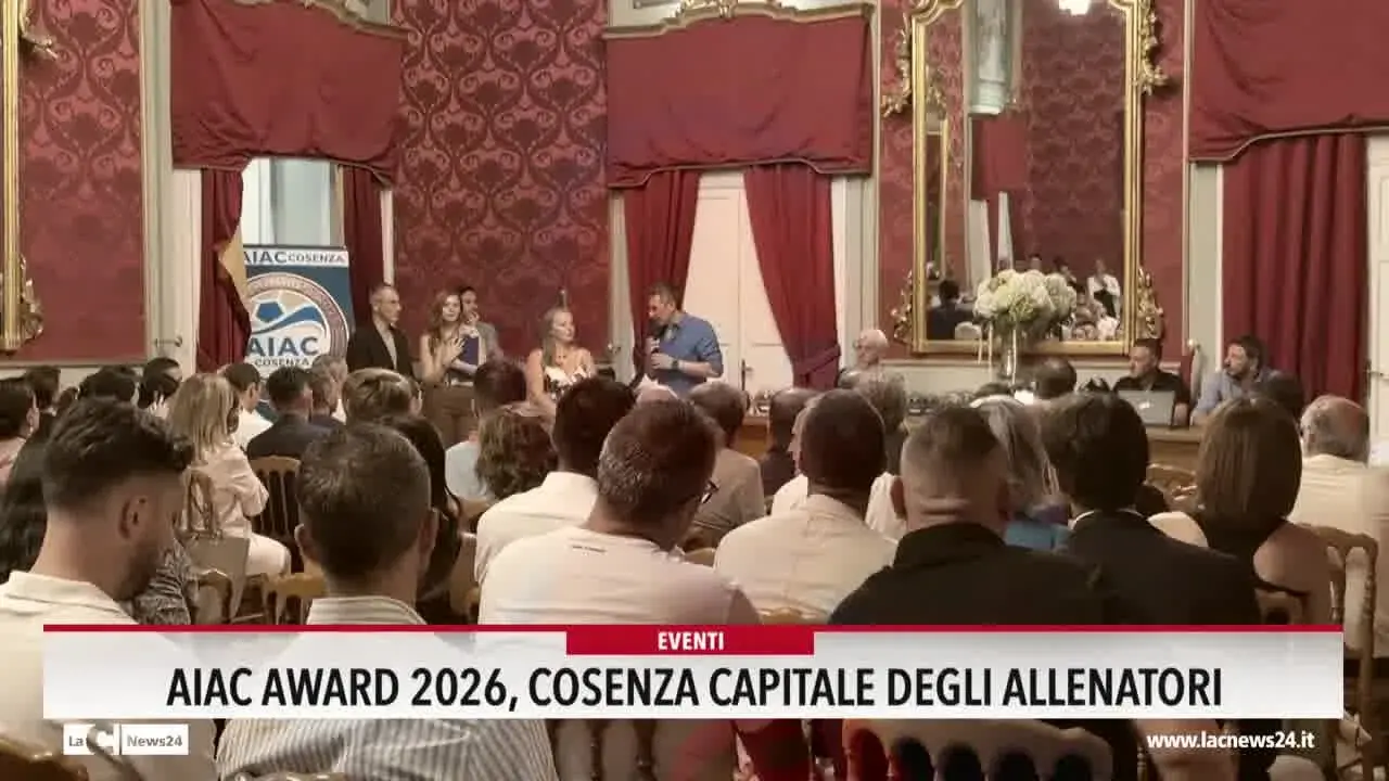 Aiac Award 2026, Cosenza capitale degli allenatori