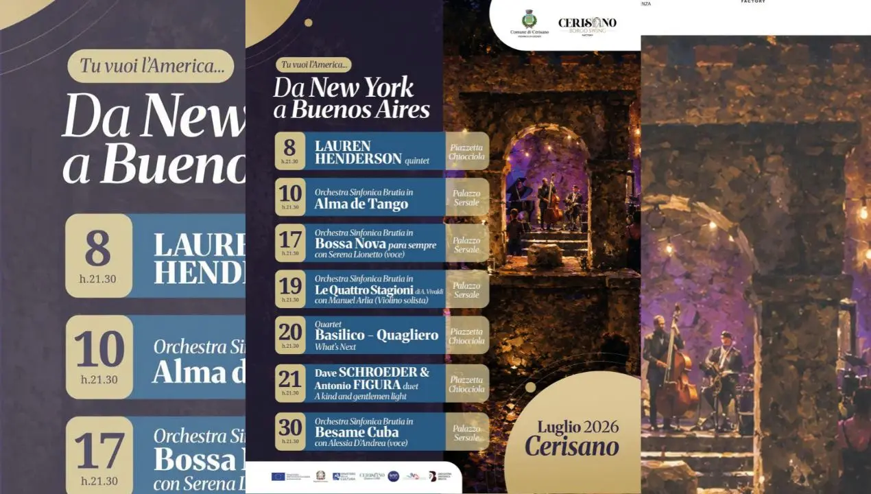 Da New York a Buenos Aires: a Cerisano\u00A0un luglio di musica tra jazz, tango, bossa nova e classica\n