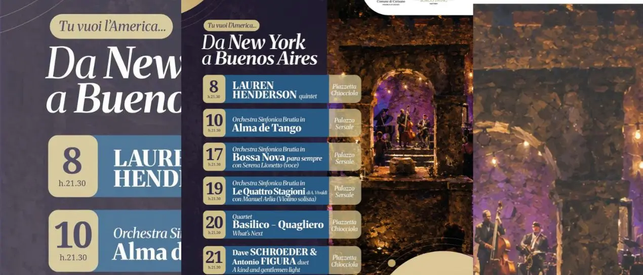 Da New York a Buenos Aires: a Cerisano\u00A0un luglio di musica tra jazz, tango, bossa nova e classica\n