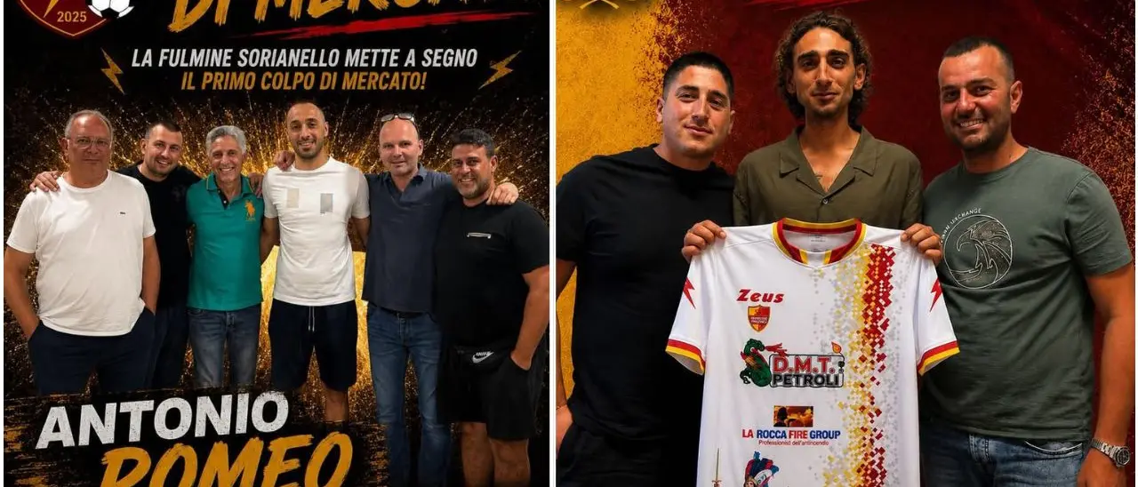 Dilettanti, mercato da urlo nel vibonese: Fulmine Sorianello, un colpo da \"amarcord\". Lo Sporting Piscopio presenta Baroni\n