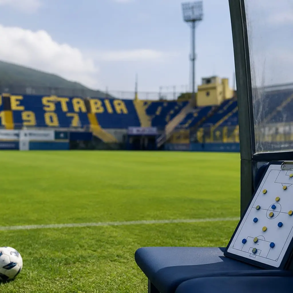 <p>Il calabrese Pietro De Giorgio è ufficialmente un allenatore di Serie B: guiderà la Juve Stabia</p>