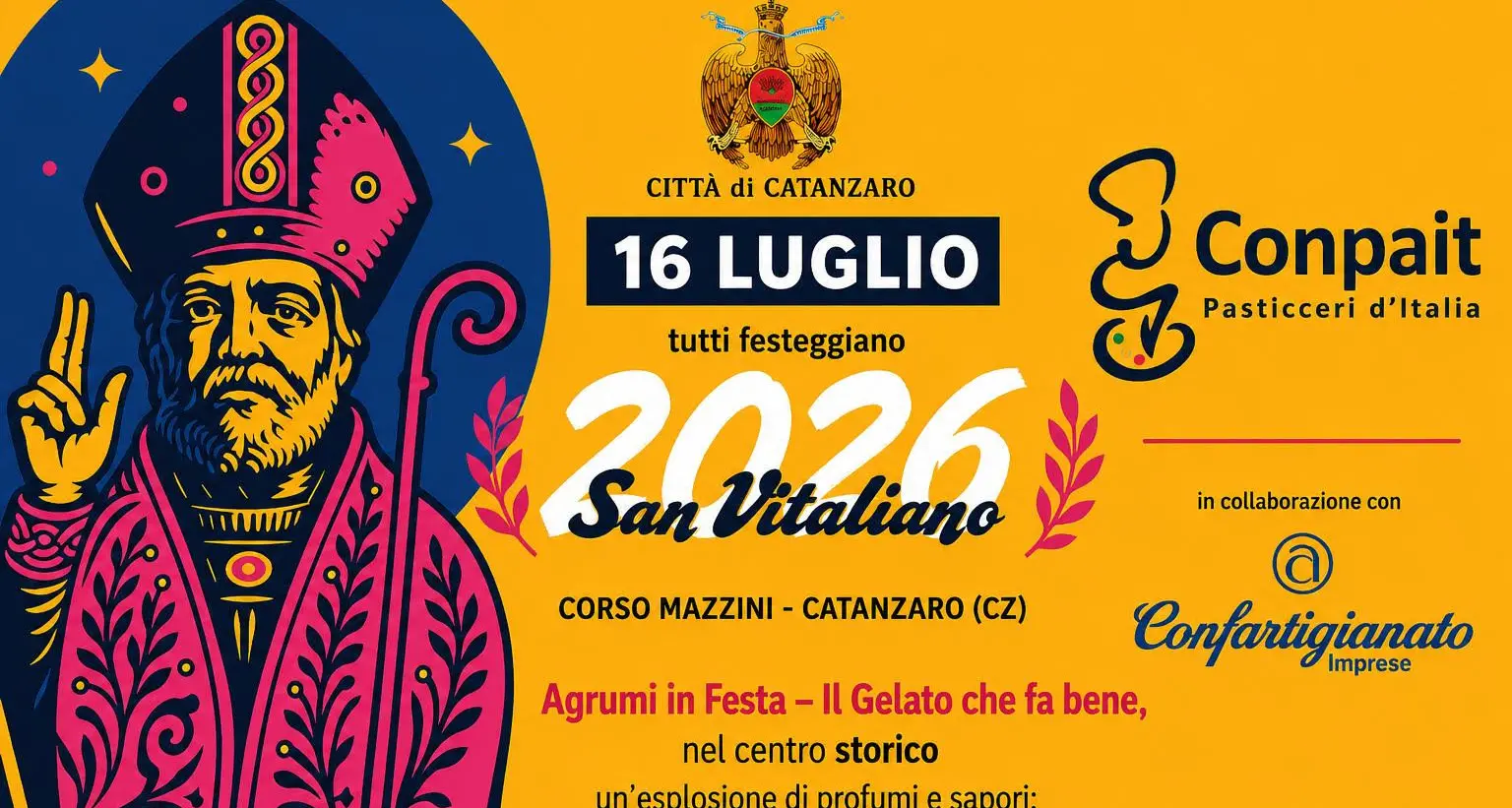 I gelatai alla festa di San Vitaliano,\u00A0a Catanzaro due giorni di gusto, tradizione e solidarietà\n