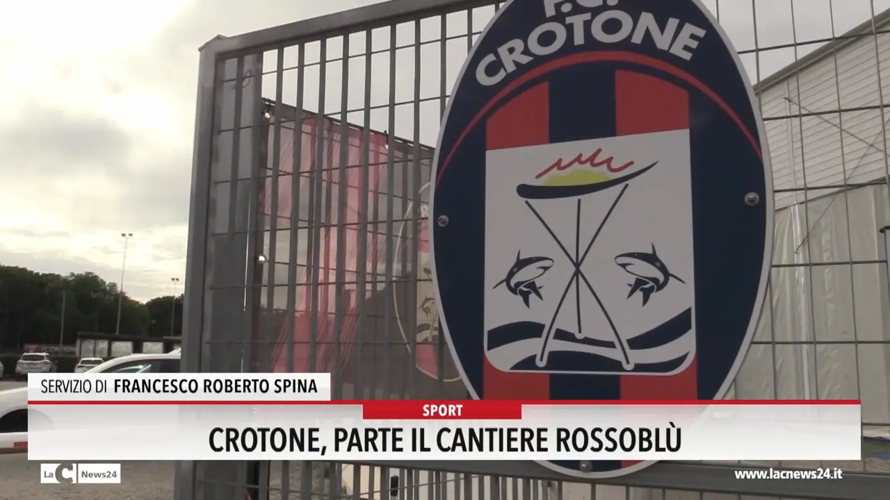 Crotone, parte il cantiere Rossoblu