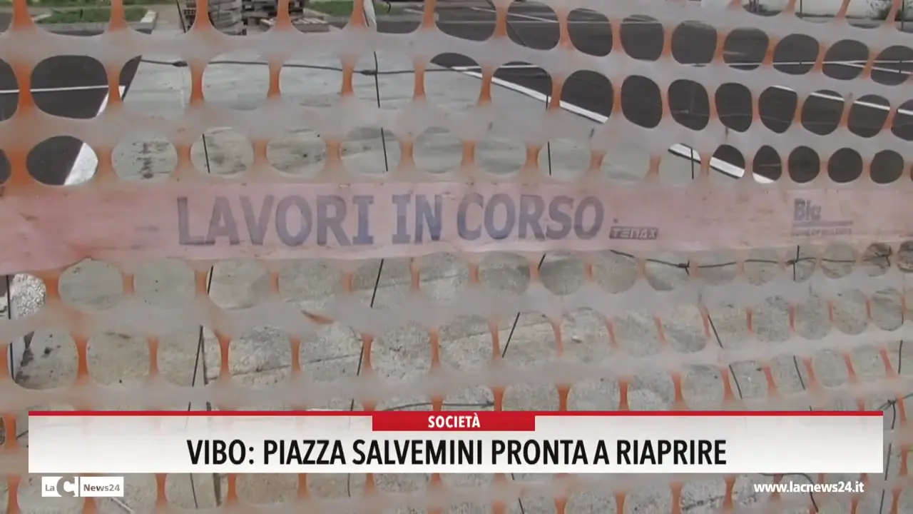 Vibo, piazza Salvemini pronta a riaprire