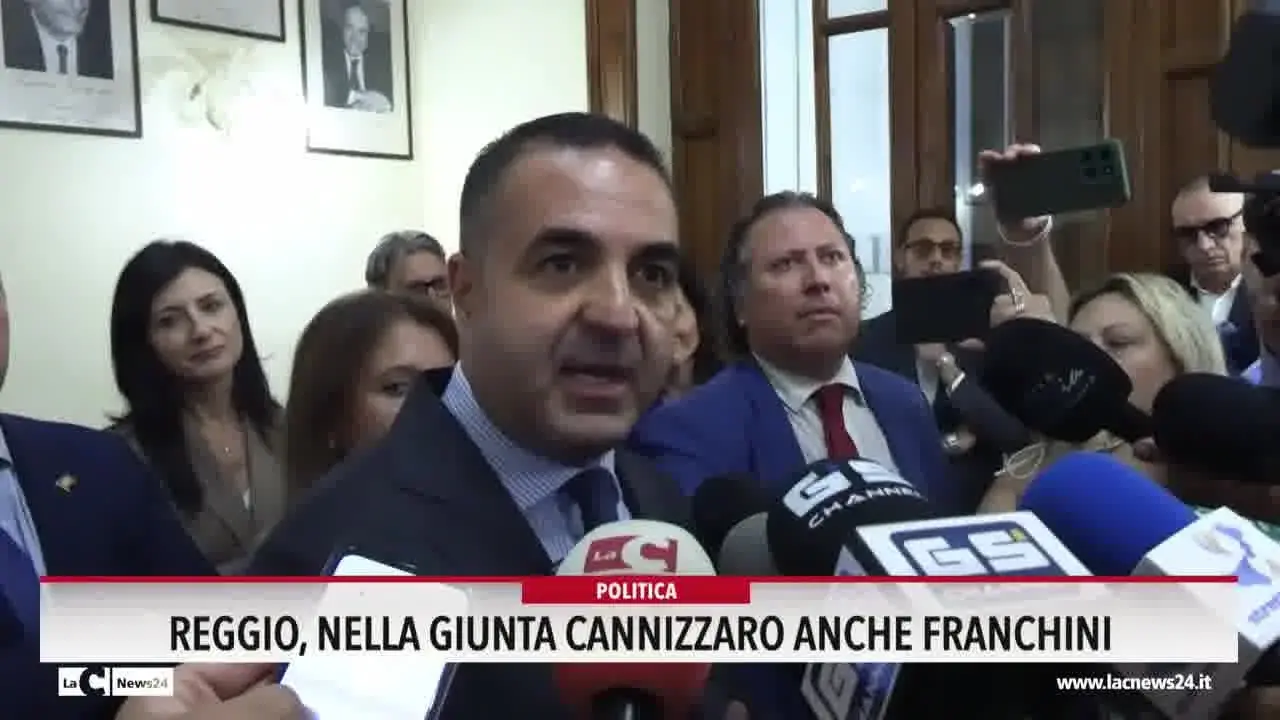 reggio, nella giunta cannizzaro anche franchini