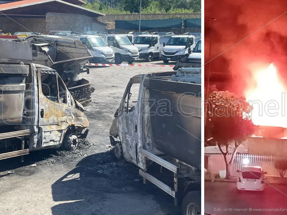 Cosenza, dopo l’incendio Ecologia Oggi rompe il silenzio: «Atto ignobile di gravità pazzesca»