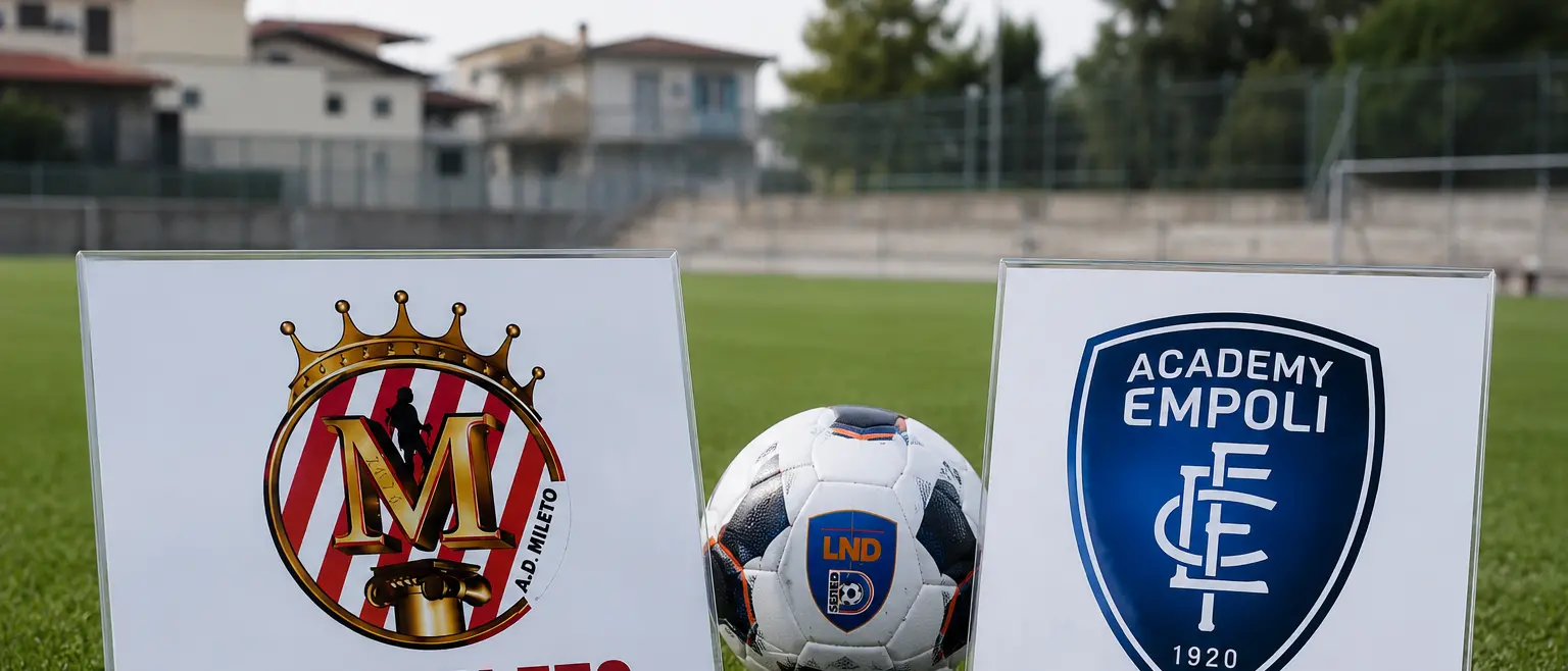 Dilettanti, crescita incessante per Asd Mileto: dopo la storica Prima Categoria, ecco la partnership con l'Academy Empoli\n