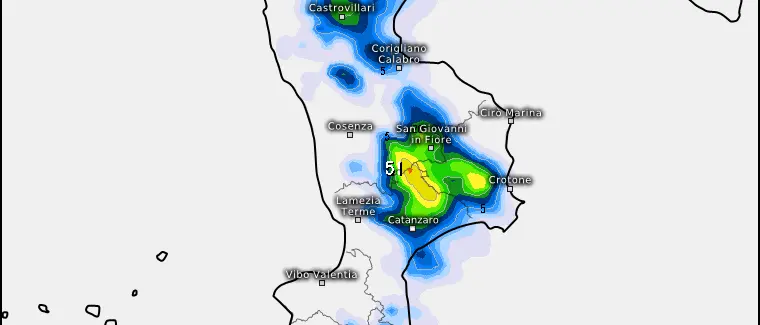 Estate\u00A0nel catanzarese,\u00A0pomeriggio temporali su Sila e Pollino: con sconfinamenti nelle aree interne e sulle coste\n
