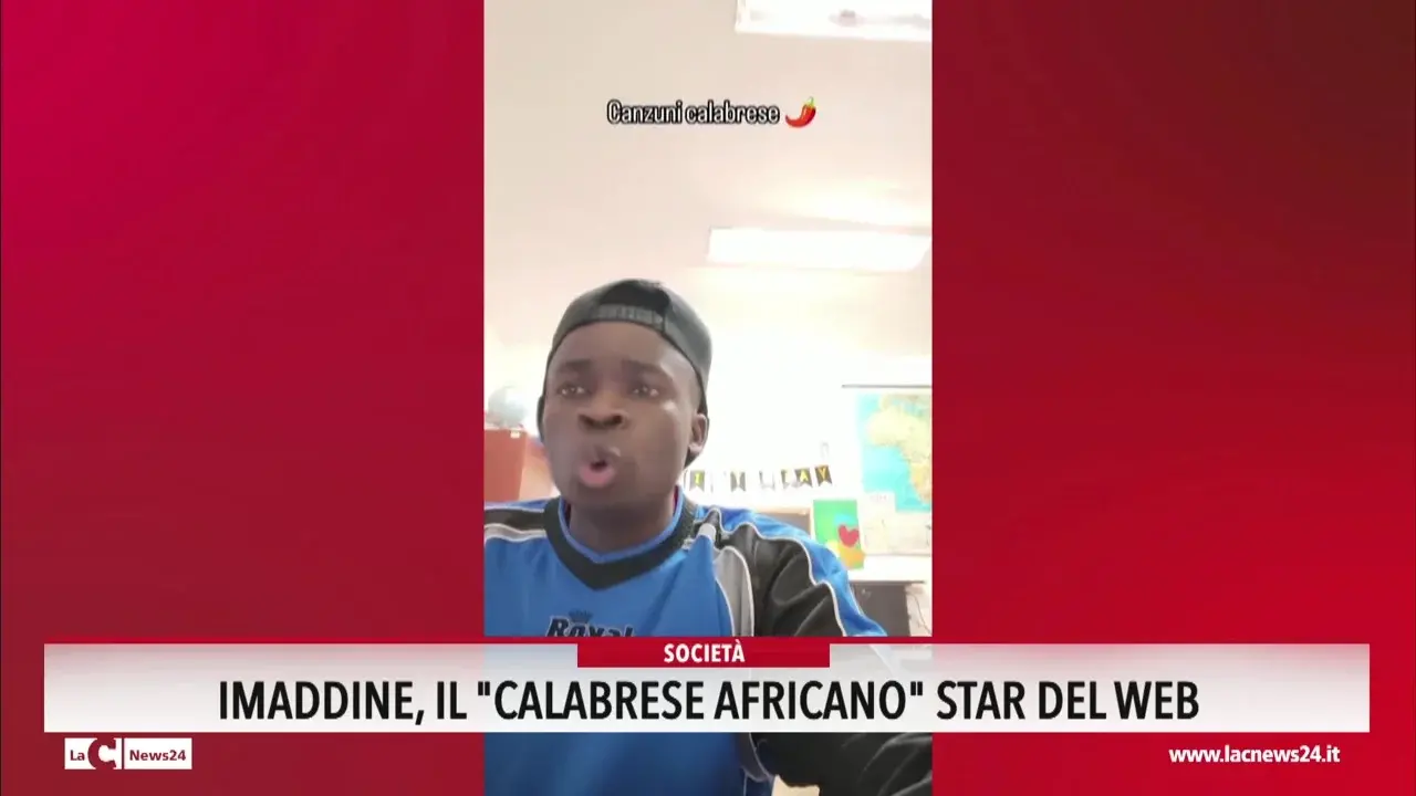 Imaddine, il \"calabrese africano\" star del web