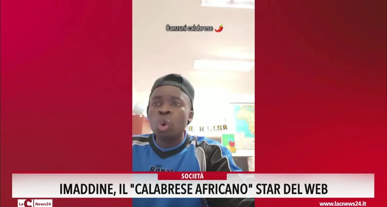 Imaddine, il \"calabrese africano\" star del web