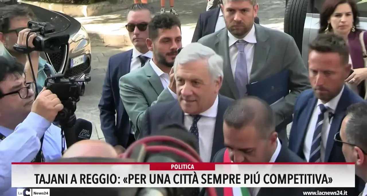 Tajani a Reggio: «Per una citta sempre più competitiva»