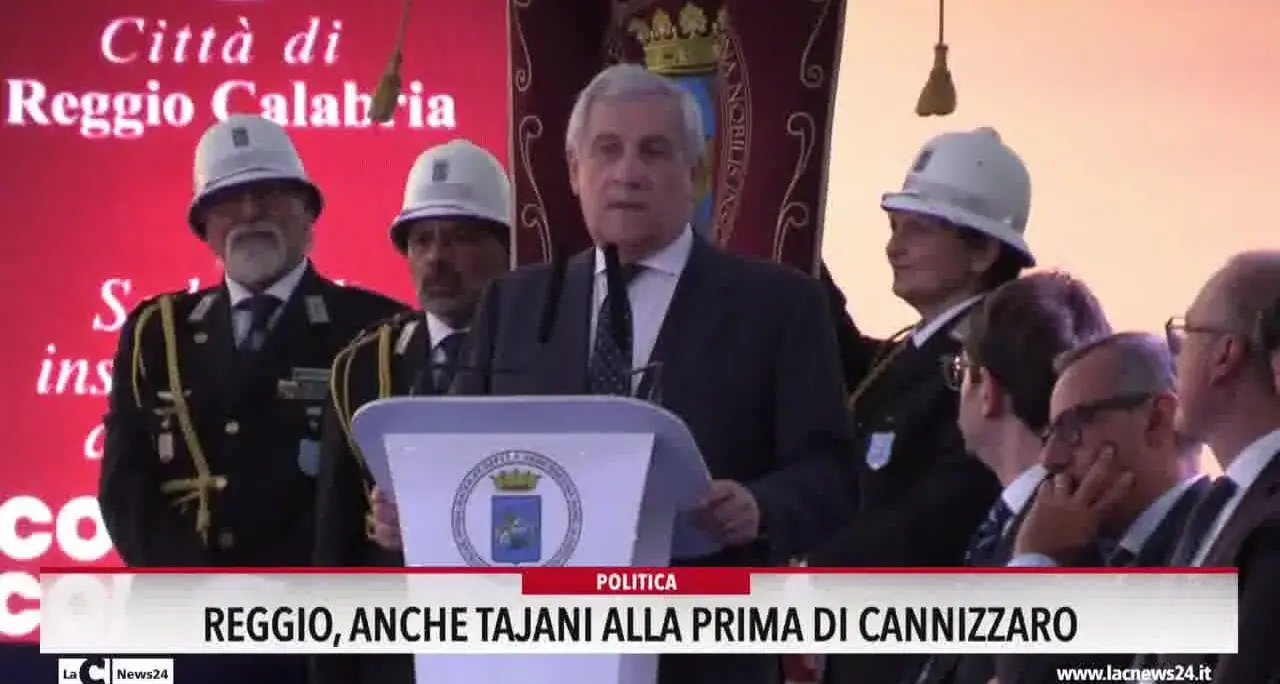 Reggio: anche Tajani alla prima di Cannizzaro