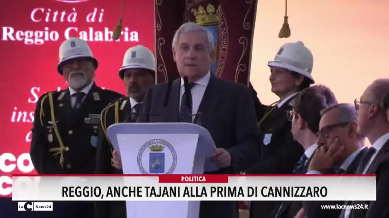 Reggio: anche Tajani alla prima di Cannizzaro