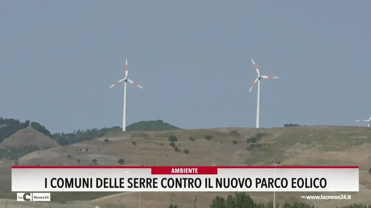 I Comuni delle Serre contro il nuovo parco eolico