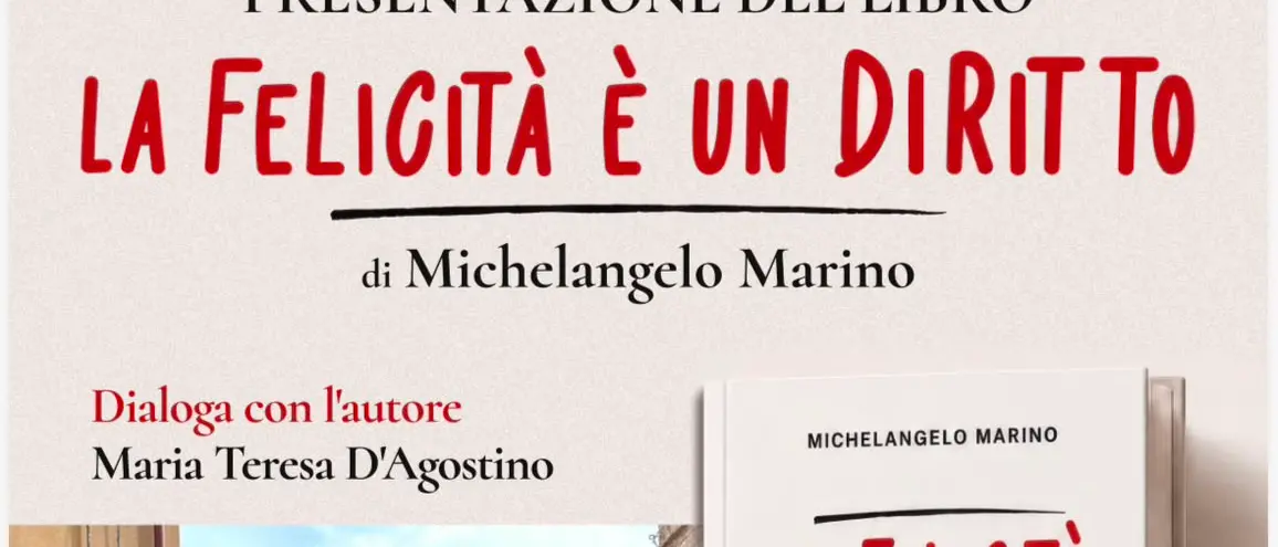 A Camini la presentazione del libro “La felicità è un diritto” di Michelangelo Marino\n