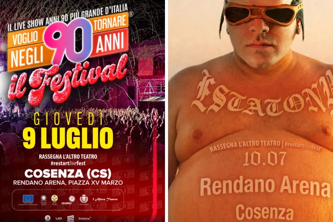 Cosenza, al Restartlivefest doppio appuntamento con Voglio tornare negli anni ’90 e Tony Pitony\n