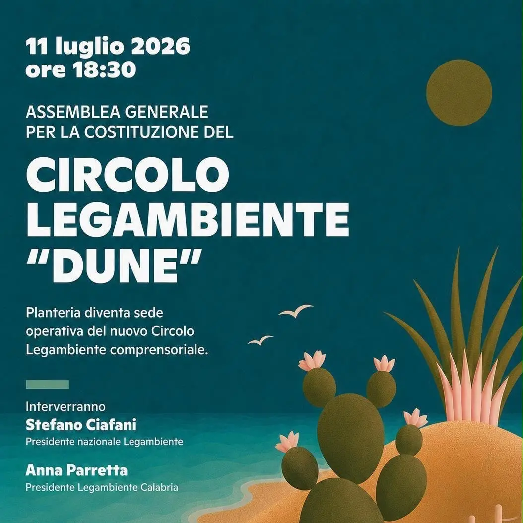 Dalla rigenerazione di un terreno abbandonato alla tutela del territorio: Planteria entra in Legambiente e dà vita al nuovo Circolo “Dune di Locri”\n