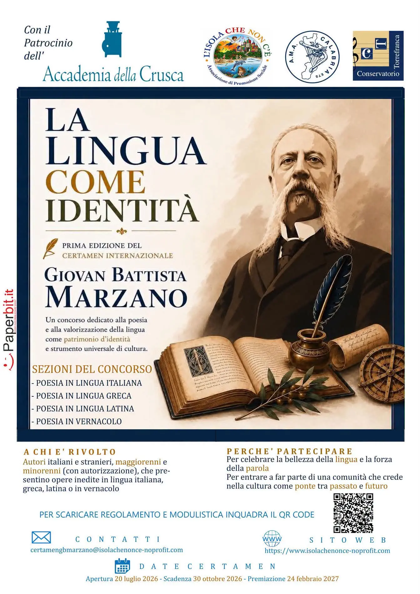 A Vibo la presentazione della prima edizione del Certamen Internazionale “Giovan Battista Marzano”\n
