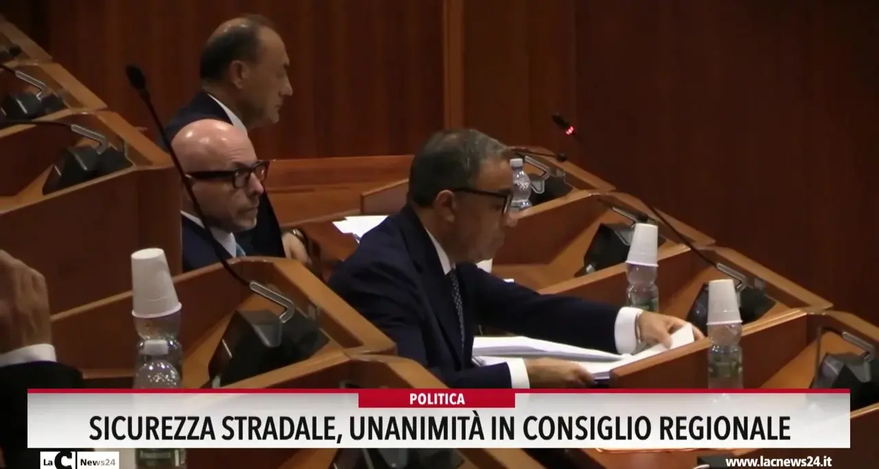 Sicurezza stradale: unanimità in Consiglio regionale