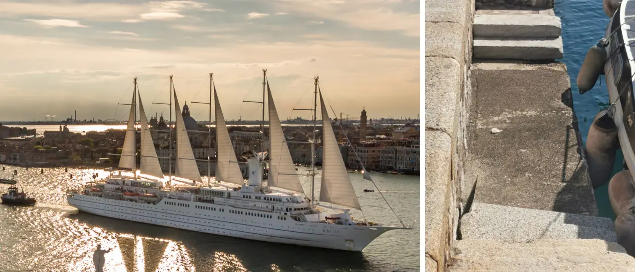 Rischia di saltare l’arrivo a Vibo del veliero\u00A0da crociera più grande del mondo: «Banchina fatiscente, così perdiamo i turisti»\n