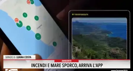 Incendi e mare sporco, arriva l app