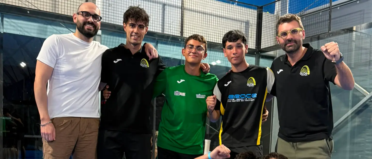 Globo Padel è campione regionale: trionfo nella categoria maschile under 14-16-18 Fitp\n