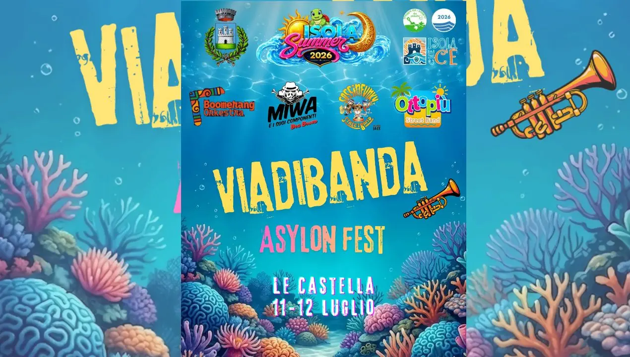 Street band, spettacoli e musica tra i vicoli: a Le Castella il weekend di \"Viadibanda – Asylon Fest\"\n
