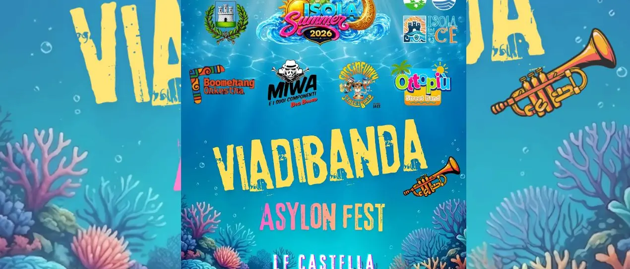 Street band, spettacoli e musica tra i vicoli: a Le Castella il weekend di \"Viadibanda – Asylon Fest\"\n