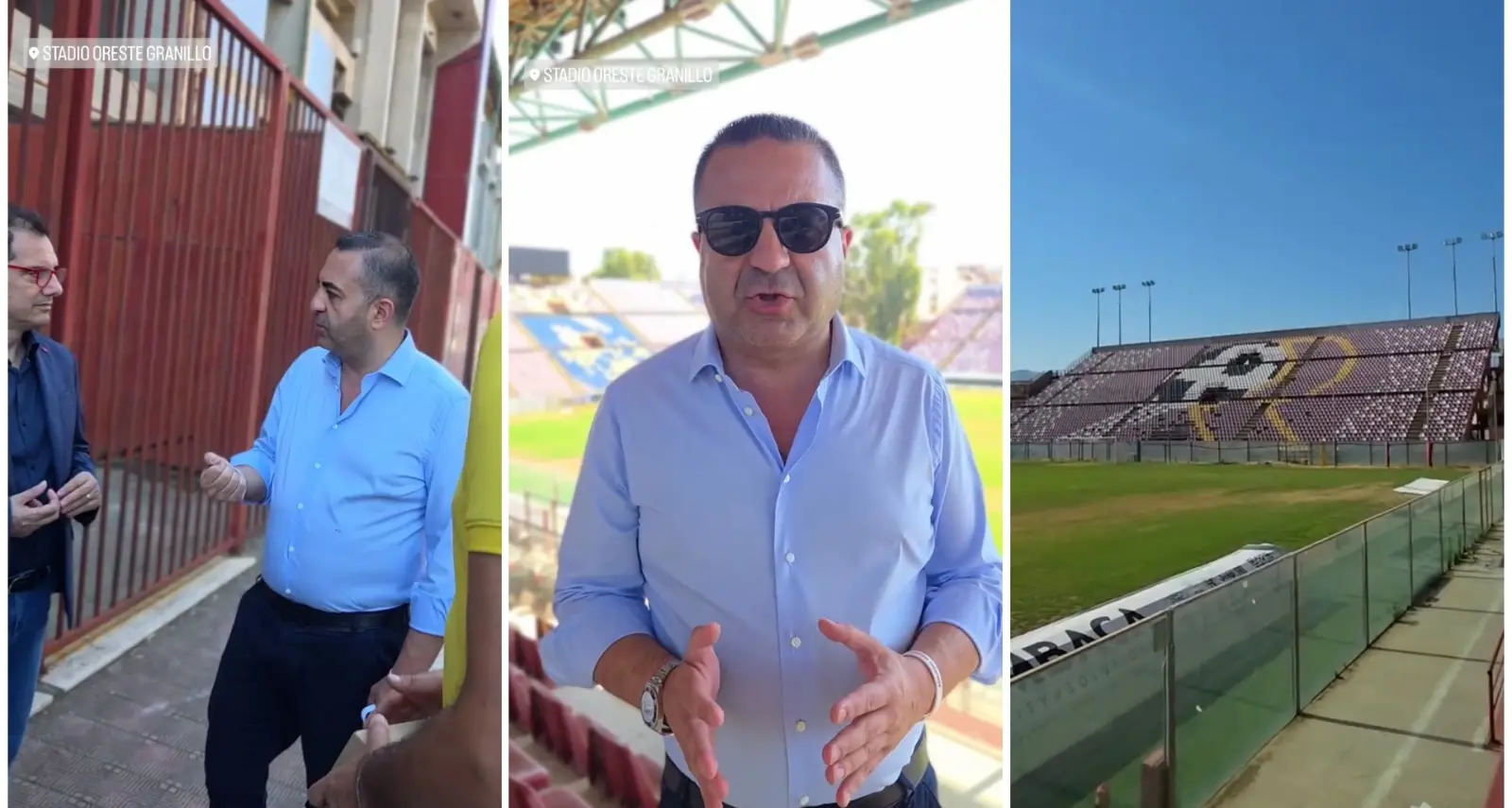 Manto erboso, vetrate e recinzione, Cannizzaro al Granillo: «Via al ripristino già da questo weekend»\n