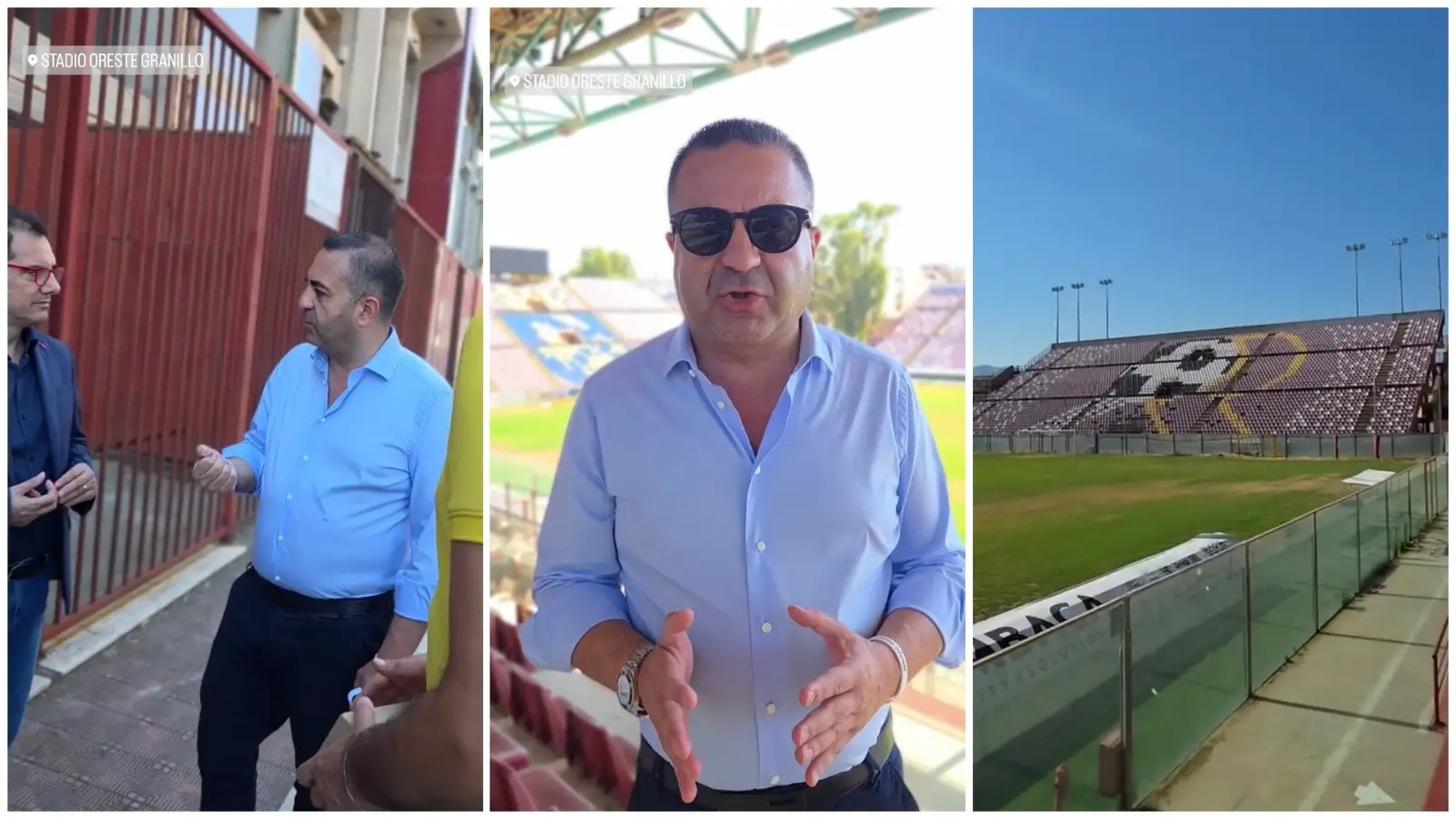 Manto erboso, vetrate e recinzione, Cannizzaro al Granillo: «Via al ripristino già da questo weekend»\n