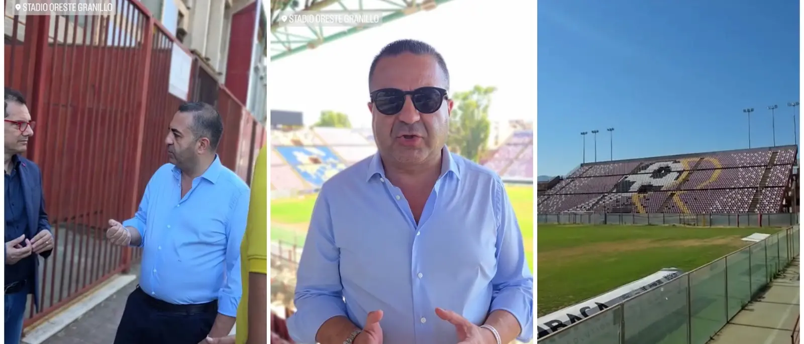 Manto erboso, vetrate e recinzione, Cannizzaro al Granillo: «Via al ripristino già da questo weekend»\n