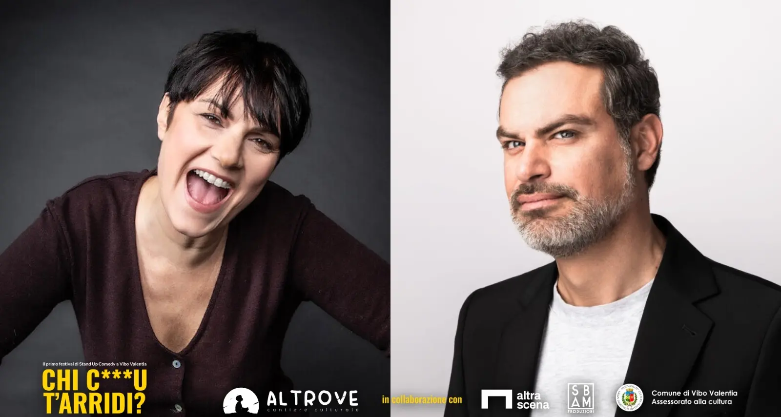 Stand up comedy, a Vibo Marina torna “Chi c***u t’arridi?”: sul palco Velia Lalli e Andrea Perroni\n