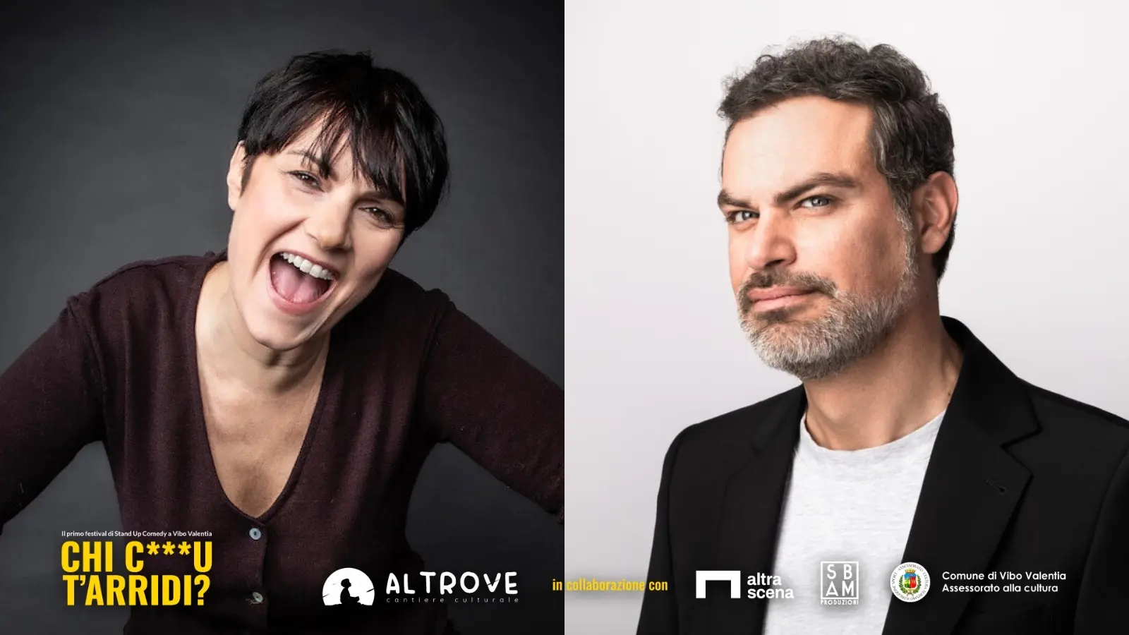 Stand up comedy, a Vibo Marina torna “Chi c***u t’arridi?”: sul palco Velia Lalli e Andrea Perroni\n