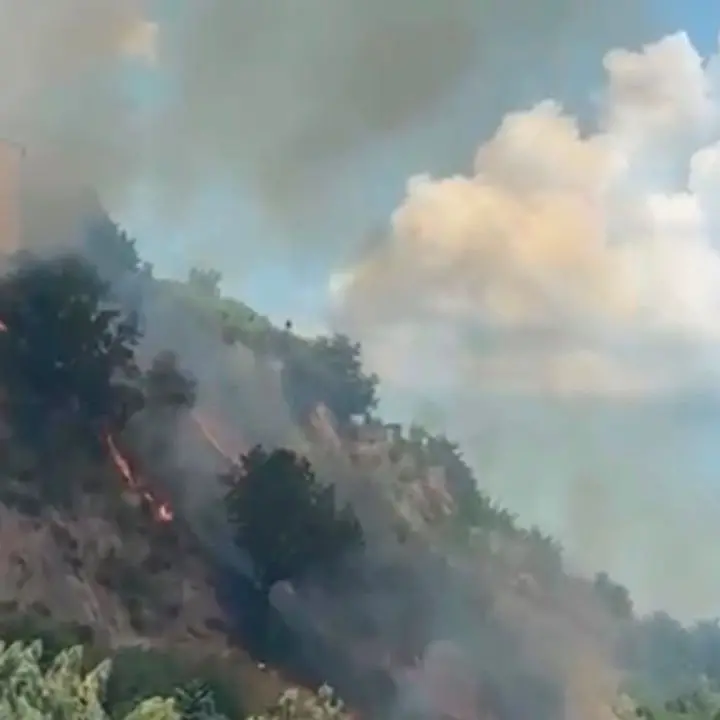 Incendio nel centro storico di Rende, la maggioranza: «I terreni sotto al convento sono privati»\n