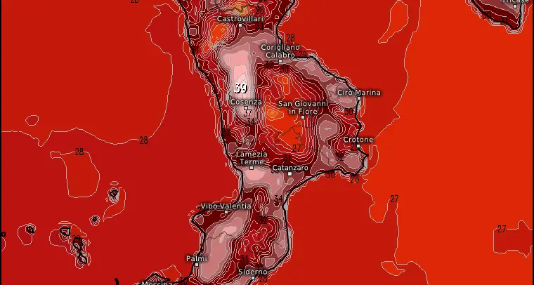 Sole e caldo nel weekend, dalla prossima settimana fiammata africana sulla Calabria con picchi di 40 gradi\n