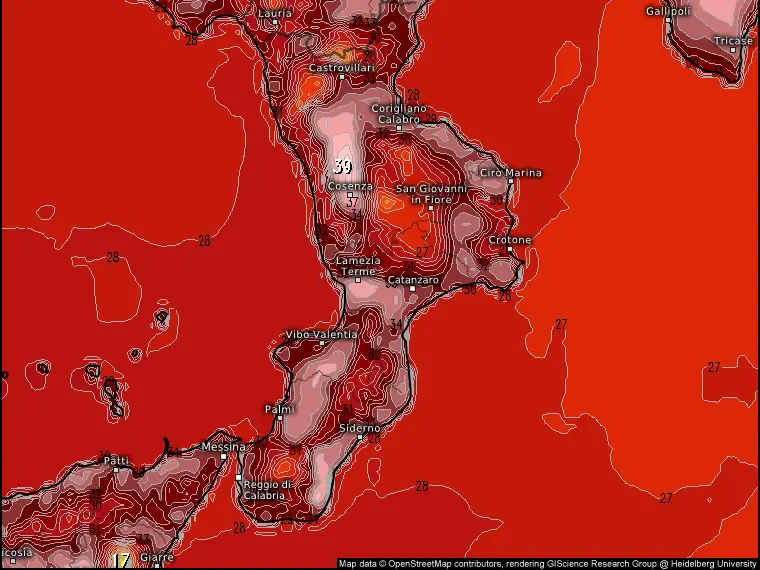 Sole e caldo nel weekend, dalla prossima settimana fiammata africana sulla Calabria con picchi di 40 gradi