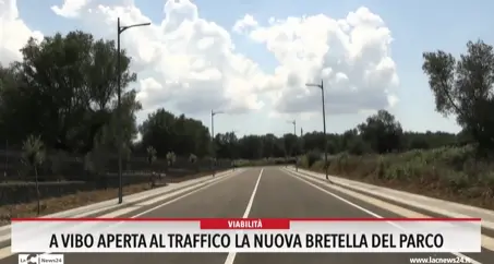 A Vibo aperta al traffico la nuova bretella del parco