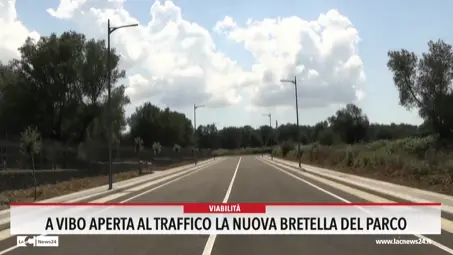 A Vibo aperta al traffico la nuova bretella del parco