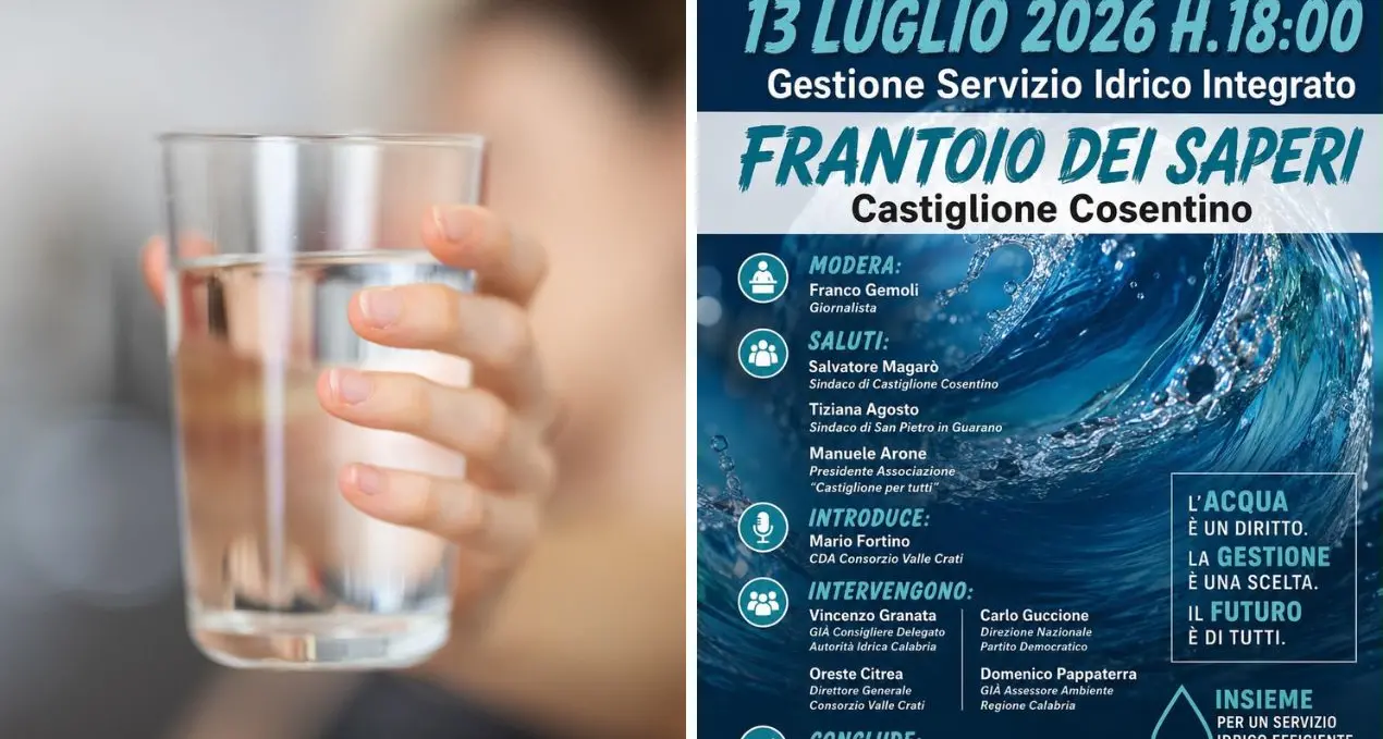 Acqua, in Calabria oltre la metà si perde prima di arrivare ai rubinetti: la sfida della grande riforma\n