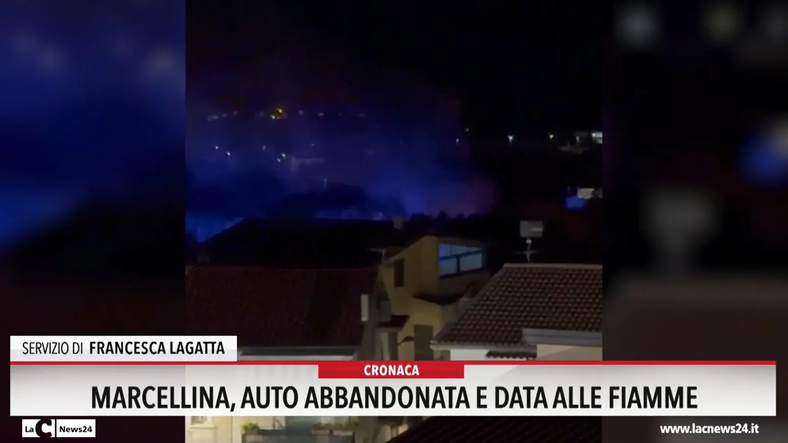 Marcellinara, auto abbandonata e data alle fiamme