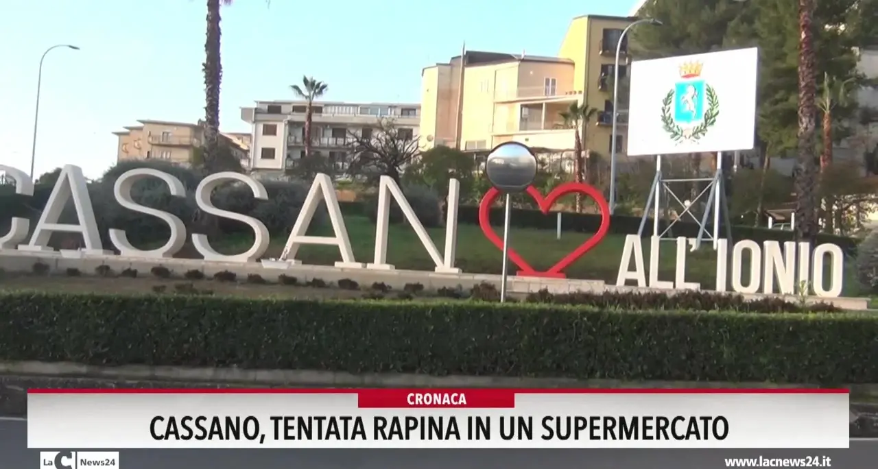 Cassano, tentata rapina in un supermercato