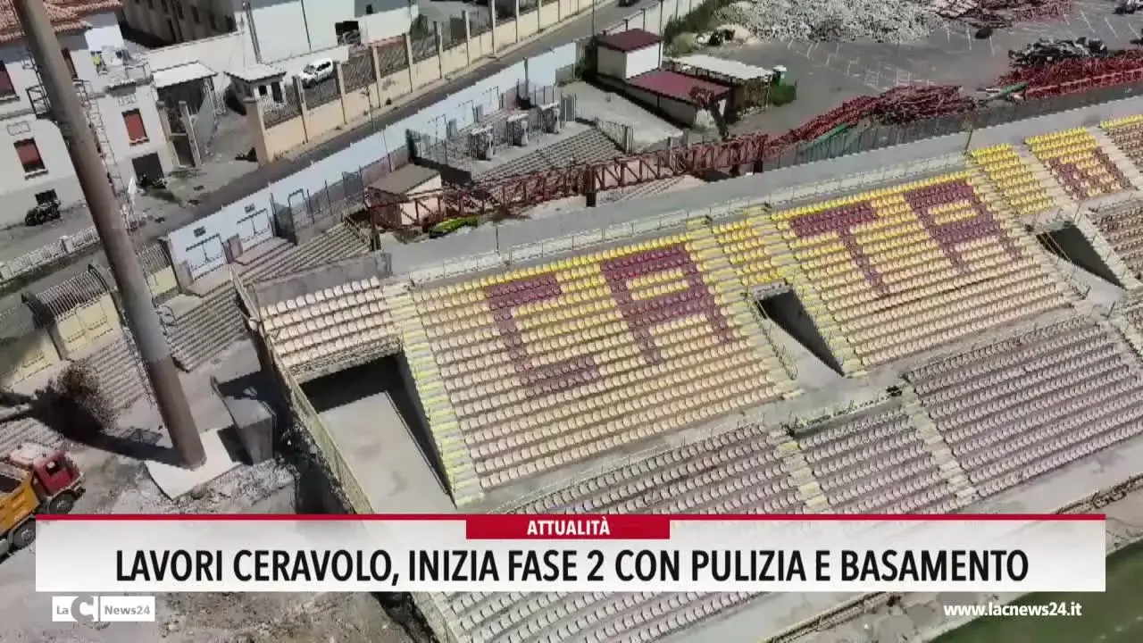 Lavori al Ceravolo di Catanzaro, inizia fase 2 con pulizia e basamento